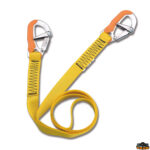 Sicurezza  Cordone ombelicale per cinture di sicurezza statico con 2 moschettoni 2 mt