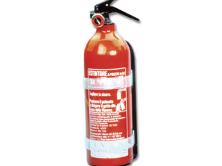 Sicurezza  Estintore antincendio 1 kg omologato MED-PED completo di manometro