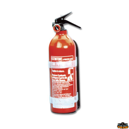 Sicurezza  Estintore antincendio 1 kg omologato MED-PED completo di manometro