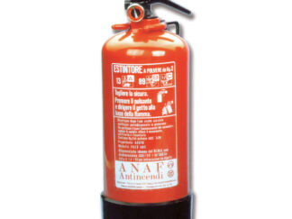 Sicurezza  Estintore antincendio omologato MED-PED completo di manometro