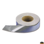 Sicurezza  Nastro autoadesivo riflettente omologato R.I.N.A.H. 5 cm lunghezza 44 mt