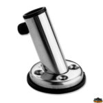 Adesivi bandiere linee galleggiamento  Supporto asta portabandiera da piano base diametro 60 mm modello Inclinata 10°