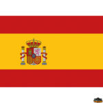 Adesivi bandiere linee galleggiamento  Bandiera Spagna dimensioni 300x450 mm