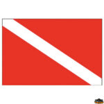 Adesivi bandiere linee galleggiamento  Bandiera sub dimensioni 200x300 mm