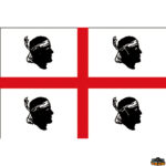 Adesivi bandiere linee galleggiamento  Bandiera Sardegna dimensioni 200x300 mm