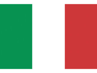 Adesivi bandiere linee galleggiamento  Bandiera Italia dimensioni 200x300 mm