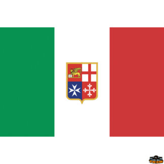 Adesivi bandiere linee galleggiamento  Bandiera Italia mercantile dimensioni 300x450 mm