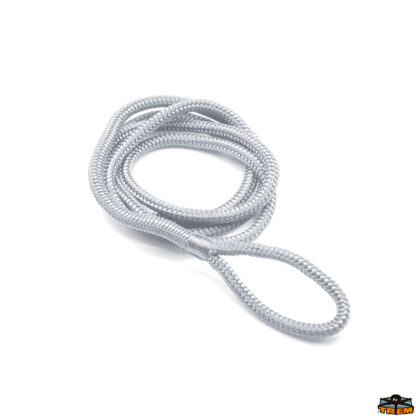 Trecce multiuso e corde elastiche  Cime fissaggio parabordi con occhiello bianco diametro 12 mm lunghezza 2,5 mt
