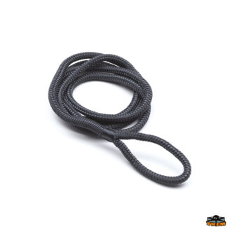 Trecce multiuso e corde elastiche  Cime fissaggio parabordi con occhiello nero diametro 10 mm lunghezza 2 mt