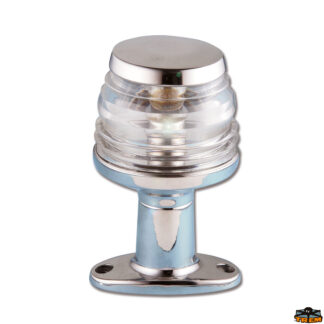 Luci di navigazione  Fanale di fonda 360° alogeno con basetta aisi 316 altezza 110 mm