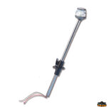 Luci di navigazione  Asta fanale alogena retrattile colore nero altezza 600 mm
