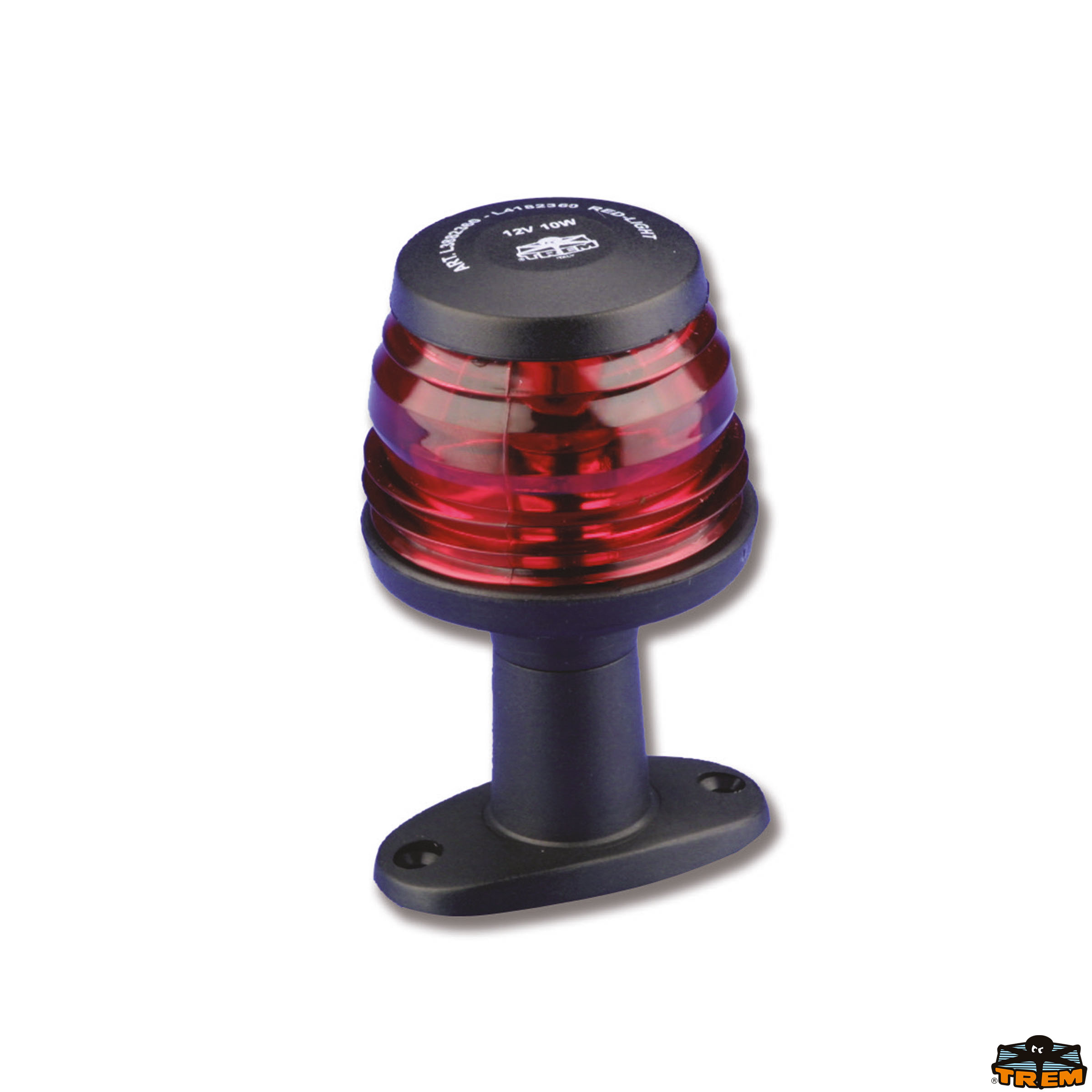 Luci di navigazione Fanale non governo 360° alogeno nero altezza 110 mm