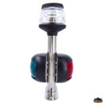 Luci di navigazione  Asta fanale combinata nera