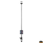 Luci di navigazione  Asta fanale 360° alogena estraibile in piano con fanale combi 225° nero altezza 1000 mm