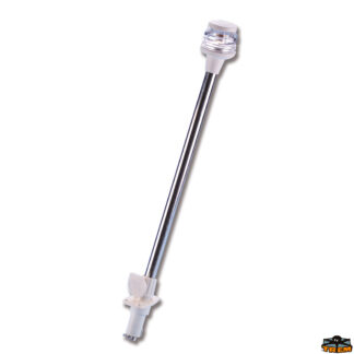 Luci di navigazione  Asta fanale alogena estraibile colore bianco altezza 600 mm