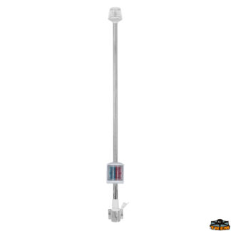 Luci di navigazione  Asta fanale 360° alogena estraibile a parete con fanale combi 225° bianco altezza 1000 mm