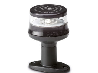 Luci di navigazione Pro led Fanale di fonda al led Gemini 360 nero altezza 90 mm