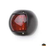 Luci di navigazione  Fanale alogeno Stella Polare 12V colore nero modello dritta