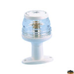 Luci di navigazione Easy led Fanale di fonda a led con basetta Easy led bianco altezza 110 mm