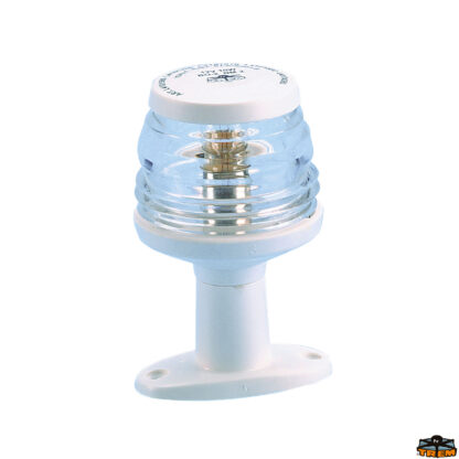 Luci di navigazione Easy led Fanale di fonda a led con basetta Easy led bianco altezza 110 mm