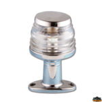 Luci di navigazione Easy led Fanale di fonda a led con basetta Easy led aisi 316 altezza 110 mm