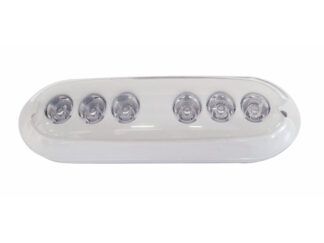 Fari e proiettori AquaLine Luce subacquea ovale a 6 led colore blu