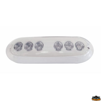 Fari e proiettori AquaLine Luce subacquea ovale a 6 led colore bianco 12000K