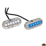 Fari e proiettori  Luce subacquea a 6 led colore nero