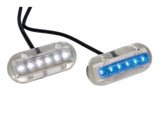 Fari e proiettori  Luce subacquea a 6 led colore nero