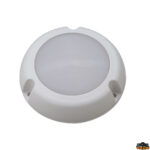 Luci interno ed esterno  Luce stagna con lente in plexiglass transparente fissaggio in superficie 5 led