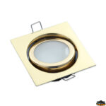 Luci interno ed esterno  Faretto alogeno quadro bianco