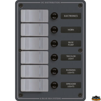 Materiale elettrico  Quadri stagni 12-24V con fusibili modello 8053