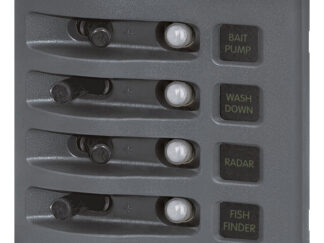 Materiale elettrico  Quadri stagni 12-24V con protezione termica ripristinabile modello 4374
