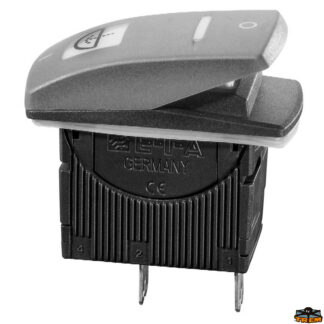 Materiale elettrico  Interruttori a bascula impermeabili doppio led giallo-ETA on-off 10A