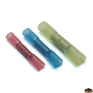 Materiale elettrico  Tubetto preisolato termoretraibile 2 cavi per giunzione stagnaI cavo 1/2,5 mm