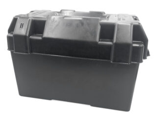 Materiale elettrico  Cassetta portabatteria Kanguro nera minore di 100Ah