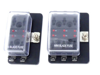 Materiale elettrico ELECTRA Scatola portafusibili Mini lamellari con spie d’allarme a 6 led