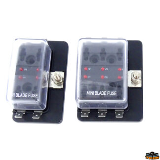 Materiale elettrico ELECTRA Scatola portafusibili Mini lamellari con spie d’allarme a 6 led