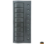 Materiale elettrico  Pannello elettrico compact con circuit breaker + led ip66 a 8 interruttori