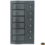 Materiale elettrico  Pannello elettrico compact con circuit breaker + led ip66 a 6 interruttori