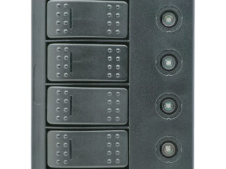 Materiale elettrico  Pannello elettrico compact con circuit breaker + led ip66 a 4 interruttori