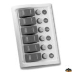 Materiale elettrico  Pannelli elettrici 6 interruttori bianco