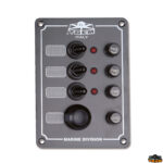 Materiale elettrico  Pannello elettrico a 3 interruttori + pulsante tromba