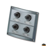 Materiale elettrico  Pannello di comando a 4 interruttori colore nero serie Pilot