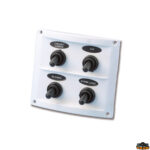 Materiale elettrico  Pannello di comando a 4 interruttori colore bianco serie Pilot