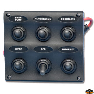 Materiale elettrico  Pannelli elettrici con 6 interruttori stagni serie Boat