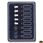 Materiale elettrico  Pannello elettrico in alluminio anodizzato nero