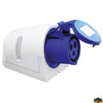 Materiale elettrico T-Power Presa tripolare CE a parete con coperchio