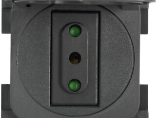 Materiale elettrico  Presa 230V italiana con coperchio e scatola di protezione colore bianco