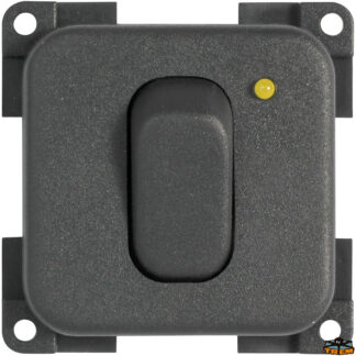 Materiale elettrico Interruttore 12V + led colore grigio